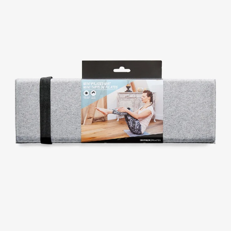 New Markdowns 50 cm x 39 cm x 8 mm Pilates Mini Floor Mat 500 - Grey