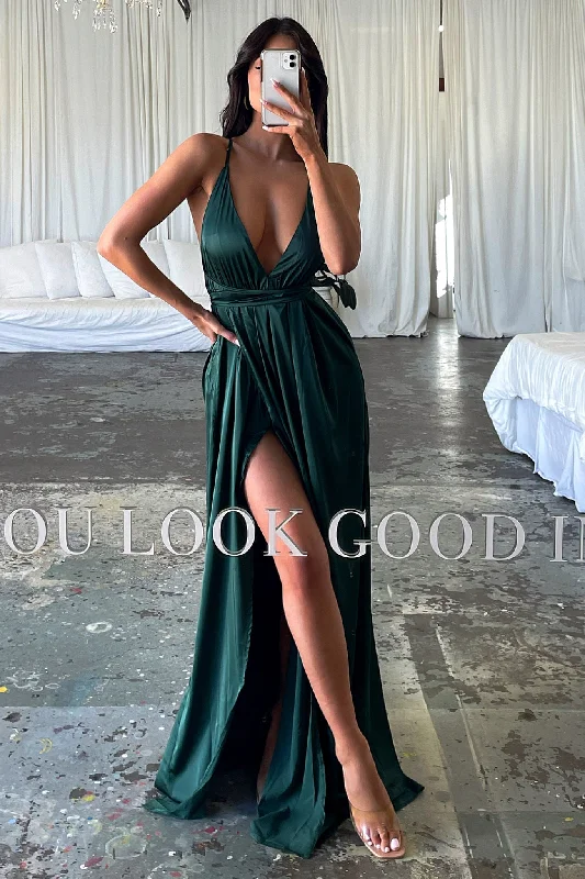 Weekend Deal Scarlett Dress - Emerald Green