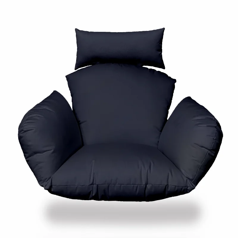 Massive Deals HomeRoots 36" X 40" Navy Blue Polyester Solid Color Indoor Outdoor - 36