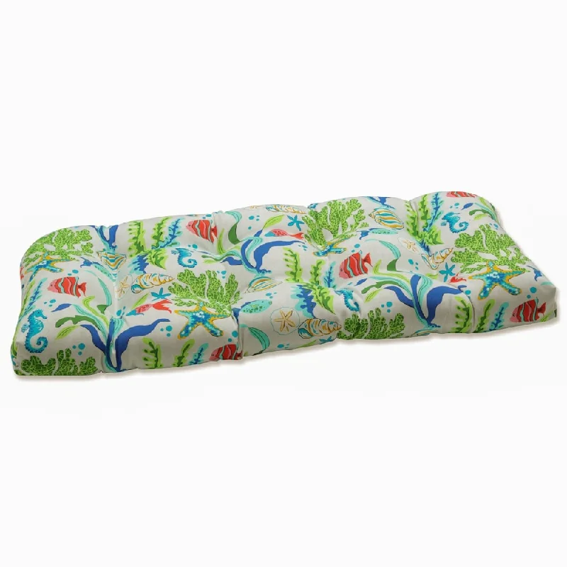 Stock Up and Save Pillow Perfect Outdoor Coral Bay Blue Wicker Loveseat Cushion - 19 X 44 X 5 - 19 X 44 X 5 Stock Up and Save Pillow Perfect Outdoor Coral Bay Blue Wicker Loveseat Cushion - 19 X 44 X 5 - 19 X 44 X 5