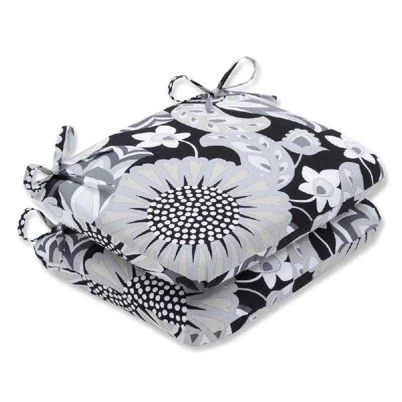 Holiday Sale Pillow Perfect Outdoor/ Indoor Sophia Graphite Rounded Corners Seat Cushion (Set of 2) Holiday Sale Pillow Perfect Outdoor/ Indoor Sophia Graphite Rounded Corners Seat Cushion (Set of 2)
