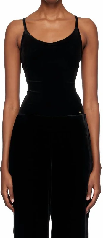 Now or Never Alissa Bodysuit In Black