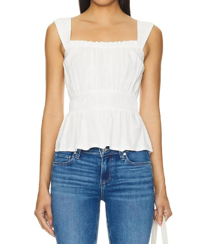 Exclusive Preview Laureth Top In White
