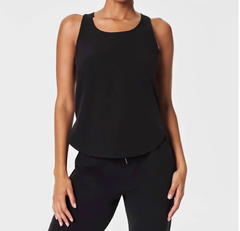 Customer Appreciation Sale Out Of Office Shell Tank Top In Very Black