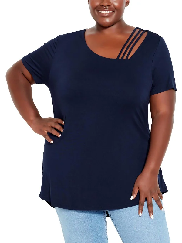 Special Promotion Plus Womens Viscose Stretch Pullover Top