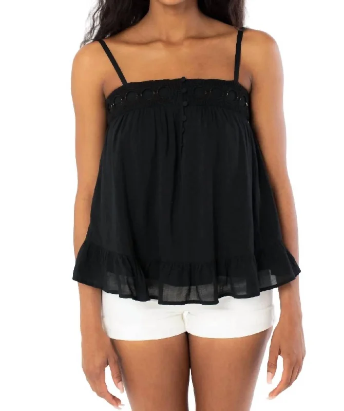 Hot Deal Santorini Tank Top In Black