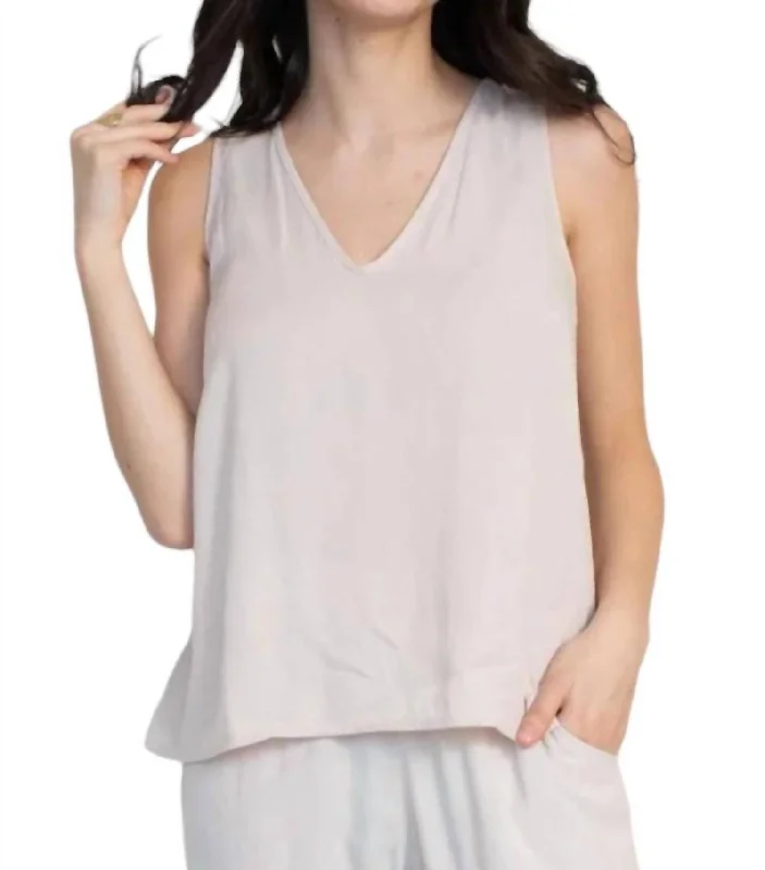 Amazing Deals Simple Tank Top In Oyster