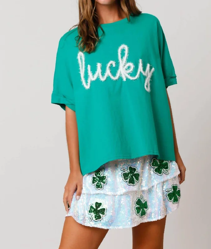 Limited Availability St. Patrick’S Lucky Top In Green