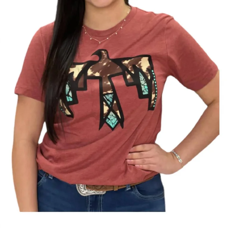 Super Sale Thunderbird Tee In Burgundy