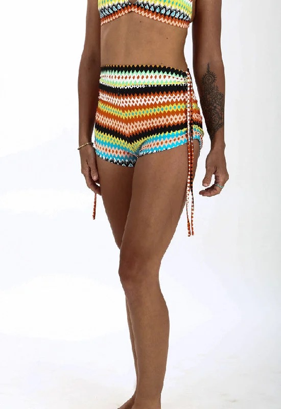 Limited Stock High-Waisted Aztec Booty Shorts - DISCONTINUED